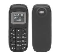 VBESTLIFE Mini Téléphone Portable débloqué, Petit Téléphone Portable 2G, Petit Double SIM avec écran de 0,66 Pouces, pour étudiants âgés (Black)