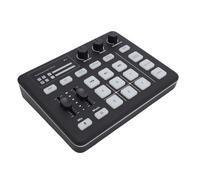 VBESTLIFE Mixage Sonore de Jeu avec éclairage RVB et Bluetooth 5.0, Carte Son en Direct avec des Effets Sonores Personnalisés, Type C pour Le Contenu de Podcasting en Streaming Création