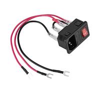 VBESTLIFE Module de Prise de commutateur d'alimentation de Prise de Type U de 15A 220V/110V avec fusible, Universel pour imprimante 3D