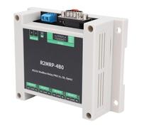 VBESTLIFE Module de Relais Industriel pour Interface RS232, Module D'isolation Optocoupleur avec Boîtier ABS, Connecteur Mâle DB9, adapté aux Vannes D'éclairage de Moteurs (R2MRP-4B0)