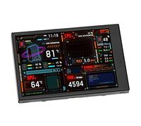 VBESTLIFE Moniteur de Température PC IPS 3,5 Pouces, Mini écran IPS USB, Panneau de Capteur PC, Double Ports USB, éditeur de Thème Visuel, Moniteur de Données CPU, Boîtier PC, écran