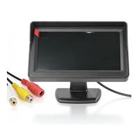VBESTLIFE Moniteur de Voiture 4,3 Pouces, écran LCD, Caméra de Recul avec 2 Entrées Vidéo, Compatible avec Les Caméras de Voiture, DVD et VCD, pour Voitures, SUV, Fourgonnettes et camions.
