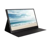 VBESTLIFE Moniteur Portable, 15.6 Pouces 1080P IPS Moniteur pour Ordinateur Portable Deuxième Moniteur Externe avec Mini HDMI de Type C, Haut-Parleur Double intégré, HDR Plug & Play, pour