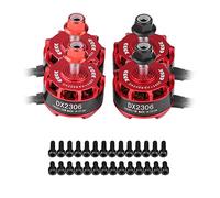 VBESTLIFE Moteurs Quadricoptère Multirotor FPV, 4 Moteurs sans Balais DX2306 2400KV 2-4S pour Drone de Course X210 X220 250 FPV