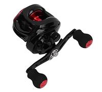 VBESTLIFE Moulinet Baitcasting en Alliage D'aluminium AE2000 18LB, Moulinet Baitcasting Haute Vitesse 7.2:1 avec Frein Magnétique Réglable à 9 Vitesses Adapté à la Pêche en Eau Douce en Eau de Mer