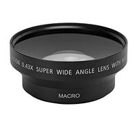 Vbestlife Objectif grand angle de 62 mm, objectif grand angle universel compatible avec lentille d'ouverture de filtre de 62 mm en alliage et lentille en verre optique avec sac de rangement applicable