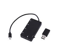 VBESTLIFE OTG Câble Micro USB avec 4 Ports, Adaptateur USB 2.0 Femelle vers Micro USB Mâle Câble de Charge pour Smartphone et Tablette