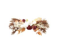 VBESTLIFE Panneau de Bienvenue Flower Swag Grande Décoration de Mariage avec Ambiance Romantique, Fleurs en Arc Floral Réalistes en Soie pour la Décoration de la Maison, Rouge, Lot de 2 (164.00)