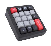 VBESTLIFE Pavé Numérique Mécanique, Clavier Numérique USB Filaire avec Rétroéclairage RVB, 19 Touches Programmables, Commutateurs Remplaçables à Chaud, pour Ordinateur de Bureau et (Black)