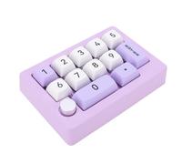 VBESTLIFE Pavé Numérique Mécanique, pavé Numérique Programmable Macro à 12 Touches avec Rétroéclairage RVB et Bouton de Joystick, pour Wins 7, 8, 10, pour OS X (Purple)