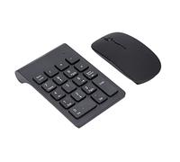 VBESTLIFE Pavé Numérique sans Fil avec Souris, 2,4 GHz sans Fil 18 Touches Pavé Numérique 1200 DPI Souris Ultra-Mince Combo Plug and Play Pavé Numérique pour Bureau à Domicile
