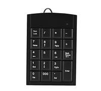 VBESTLIFE Pavé Numérique sans Fil, Mini Pavé Numérique à 19 Touches Pavé Numérique USB Pavé Numérique Ultra-Mince Claviers Professionnels pour Ordinateurs Portables PC de Bureau (Noir)