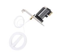 VBESTLIFE PCIe WiFi Carte, WiFi 6E, 2,4/5/6 GHz Tri Band Wireless Network Carte, Bluetooth 5.2, Antenne à Gain élevé, Supports pour WINS 10/11, pour Linux (Antenne de câble d'extension)