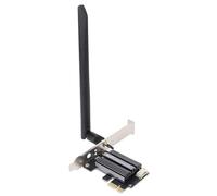 VBESTLIFE PCIe WiFi Carte, WiFi 6E, 2,4/5/6 GHz Tri Band Wireless Network Carte, Bluetooth 5.2, Antenne à Gain élevé, Supports pour WINS 10/11, pour Linux (Antenne 8DB)