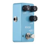 VBESTLIFE Pédale Boost de Guitare électrique Polyvalente, Façonnage du Ton, Contrôle EQ à 2 Bandes pour Musiciens, Alliage D'aluminium True Bypass