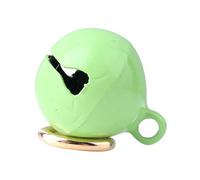 VBESTLIFE Pendentif de Collier de Cloche en Fer pour Animaux de Compagnie, Cloche Sonore Durable pour Chats et Chiens, Adaptée aux Activités de Plein Air, Porte-clés Inclus (Vert Clair)