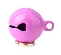 VBESTLIFE Pendentif de Collier de Cloche en Fer pour Animaux de Compagnie, Cloche Sonore Durable pour Chats et Chiens, Adaptée aux Activités de Plein Air, Porte-clés Inclus (Purple #25)