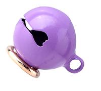 VBESTLIFE Pendentif de Collier de Cloche en Fer pour Animaux de Compagnie, Cloche Sonore Durable pour Chats et Chiens, Adaptée aux Activités de Plein Air, Porte-clés Inclus (Purple #15)
