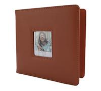VBESTLIFE Petit Album Photo 36pages 2,62 X 2,12 Pouces, 2x2 288 POCHETS RETRO PU Leather Photo Album, Photos Book for Go Instantot (BROWN)