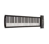 VBESTLIFE Piano Enroulable, 61 Touches, Piano électronique MIDI Portable, écran LED, Piano à Main électronique, Clavier de Piano Numérique éducatif, pour Débutants, Adultes, Cadeaux(Le Noir)