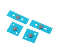 VBESTLIFE Pieds de Boîtier Inférieur pour Ordinateur Portable pour 3e/4e/5e Génération, Pieds de Boîtier Ronds de Remplacement Antidérapants (Argent)