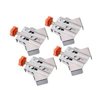 VBESTLIFE Pince à Angle Droit en Acier Inoxydable, Clip d'Angle à 90 Degrés avec Conception Mobile Ouverte pour le Travail du Bois, Pince Métallique Réglable pour Photo