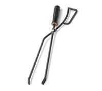 VBESTLIFE Pince à Feu avec Poignée en Bois Isolée Améliorée - Ciseaux à Bûches pour Bois de Chauffage - Fournitures de Camping