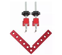 VBESTLIFE Pince d'Angle à Angle Droit de 90 Degrés, Pince de Fixation Rapide en Alliage d'aluminium avec Positionnement carré de 120 X 120 Mm, de Travail du Bois en Forme de L pour Assemblage
