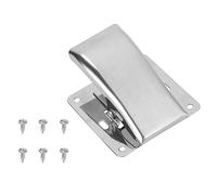 Vbestlife Pince de Filet de Poisson, Pince de pêche en Acier Inoxydable Clip de Queue de Pince de Filet de Poisson en Acier Inoxydable avec vis de Montage pour Planche de Nettoyage