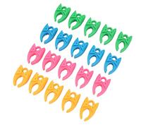 VBESTLIFE Pince de Support de Canette, 20 Pièces, Clip de Canette en Silicone de 4 Couleurs pour la Broderie à Coudre, Clip de Fixation de Bobine Anti-perte de Fil pour Bobines de Machine à Coudre,