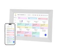 VBESTLIFE Planificateur Mural de 10,1 Pouces Calendrier Numérique et Graphique de Corvée, Dispus Interactif à écran Tactile Smart 1080p HD pour les Horaires Familiaux (EU)