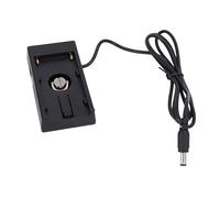 VBESTLIFE Plaque D'adaptateur de Batterie D'appareil Photo pour So NY NP-F550 F570 F750 F770 F960 F970, Sortie DC 5,5 X 2,1 Mm et Support de Griffe à Vis 1/4" pour DMC-FZ300 BMPCC