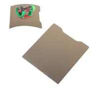 VBESTLIFE Plaque de Construction PEI, Feuille de Construction Texturée Lisse 270x293mm pour Imprimante 3D K2, avec Plate-forme en Acier Flexible