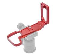 VBESTLIFE Plaque de dégagement Rapide 1/4 `` L, poignée de caméra, Support QR, trépied, Support de tête sphérique pour -RP (Rouge)
