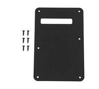 Vbestlife plaque de manche de guitare électrique avec vis, plaque Tremolo cavité Cover plaque de fond pour St Guitare électrique style, noir