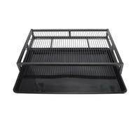 VBESTLIFE Plateau de Toilette pour Chien, Plateau en Fer Réutilisable avec Outil d'effraction pour Chiot, Protection de Sol Intérieur et Extérieur pour Petits Chiens, Poêle Propre Robuste et