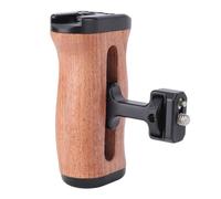 VBESTLIFE Poignée Latérale Universelle en Bois pour Appareil Photo, Poignée Ergonomique en Palissandre avec Structure Réglable à Rainure Coulissante, Trou de Vis de 1/4 Po et Support de