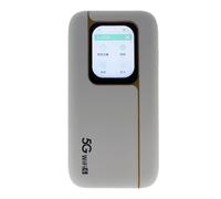 VBESTLIFE Point D'accès Mobile Wi-FI 6 5G, Routeur Mobile Portable 5G 4G 3G avec Emplacement pour Carte SIM, Compatible avec 16 Appareils en Voyage, Double Bande 2,4 GHz 5,8 GHz, 7 100 MAh