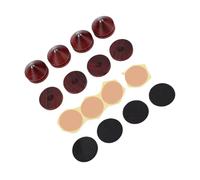 VBESTLIFE Pointes de Pieds D'isolation de Haut-Parleur, pour | Construction en Bois de Rose et Cuivre, Isolateur de Vibrations Anti-résonance, Convient aux Amplificateurs, DAC