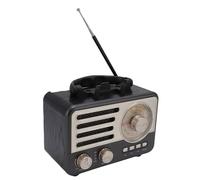 VBESTLIFE Portable AM FM SW Radio, Haut-Parleur Magnétique 3W, Batterie Rechargeable de 1200mAh, Radio Vintage de Bureau pour Décoration du Bureau à Domicile