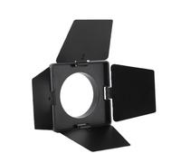 VBESTLIFE Porte de Grange à 4 Feuilles pour Mini Lampe COB Bowens, Déflecteur de Lumière en Alliage D'aluminium pour la Photographie