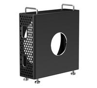 VBESTLIFE pour Le Support de Châssis Mac Mini M4, Support Vertical du Châssis en Aluminium, Dissipation de Chaleur Optimisée, Support de Bureau Creux pour Mac Mini M4 (Black)