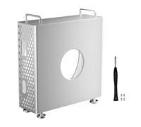VBESTLIFE pour Le Support de Châssis Mac Mini M4, Support Vertical du Châssis en Aluminium, Dissipation de Chaleur Optimisée, Support de Bureau Creux pour Mac Mini M4 (Silver)