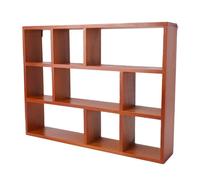 VBESTLIFE Présentoir Shadow Box, 9 Compartiments, étagère Flottante Murale en Bois Massif avec Panneaux épais pour Organiser de Petits Trésors