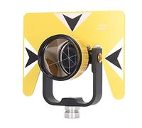 VBESTLIFE Prisme en Verre à Lentille Circulaire pour Topographie 64mm | Ensemble verre K9 avec cylindre plaqué argent, Précision inférieure à 5 secondes d\'arc, Décalage 0 ou 30 mm