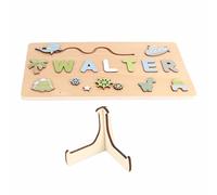 VBESTLIFE Puzzle Poisson Baleine Bleue de Haute qualité, Nom personnalisé pour Enfants, Apprentissage de la Coordination œil-Main et de la Discrimination des Couleurs (#5)