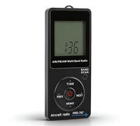 VBESTLIFE Radio Aéronautique Portable AM/FM avec écouteurs, écran LCD rétroéclairé, Batterie 400 MAh, Idéale pour Les Voyages, Le Camping et la randonnée.