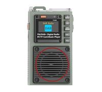 VBESTLIFE Radio FM Dab Portable, Haut-Parleur Bluetooth 5.2 avec Télécommande App, Alarme SOS, Lampe de Poche, Lecture de Carte TF, pour la Maison, Les Voyages et L'extérieur (Hraddhahdab+)