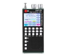 VBESTLIFE Radio Pleine Bande, FM LW MW SW AIR SSB Bandes Double Systèmes ESP32 TEF6686 SI4732 Radio Bluetooth Portable avec écran Tactile de 2,4 Pouces