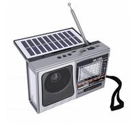 VBESTLIFE Radio Solaire de Lampe de Poche LED Bluetooth, Radio Météo Portable AM FM SW avec Port USB pour Camping en Plein Air Randonnée Voyage d'urgence